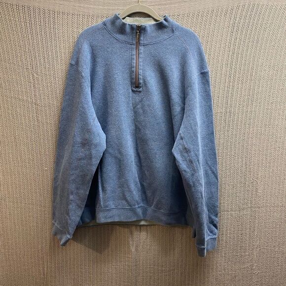 Tommy Bahama mens  quarter zip long sleeve pullover size large - Picture 1 of 3